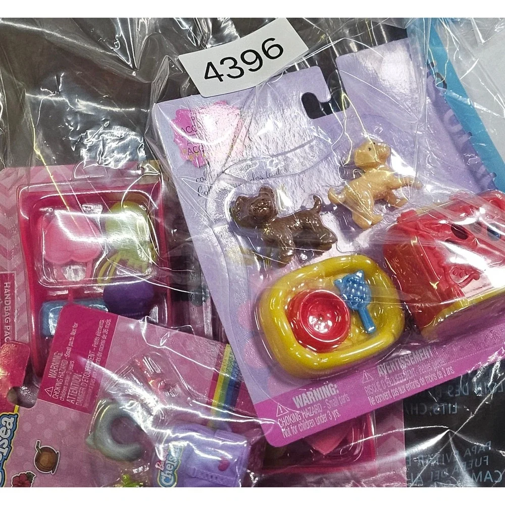 Barbie Chelsea Doll Accessory Lot Handbag Packs Backpack‎ Pet Set Mattel 4 Packs